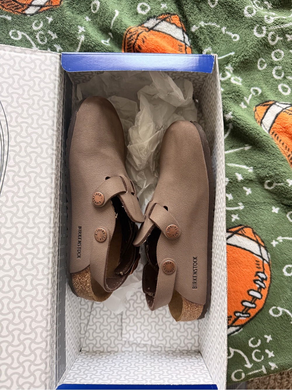 Birkenstock Taupe Boston Clogs
